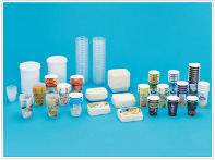 Thin-walled high speed injection molding for food and medical products.